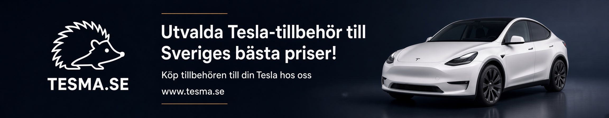 tesma.se – utvalda Tesla-tillbehör till Sveriges bästa priser
